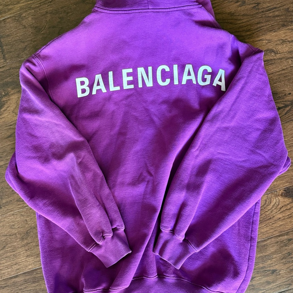Balenciaga Vibrant Purple Sweatshirt
